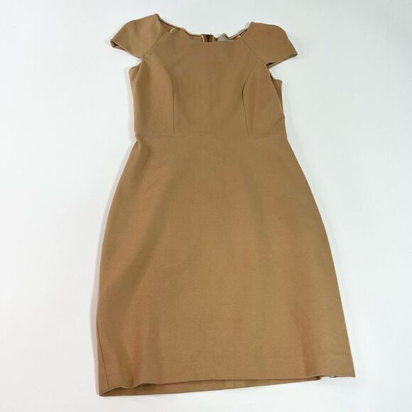 Jason Wu Sheath Dress Women's 2 Brown Cap Sleeves Back Zipped Resort 2010 - Picture 1 of 8